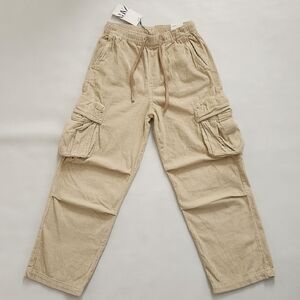 Zara Light Tan Corduroy Trousers